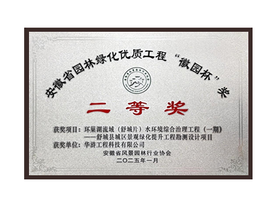 宿迁荣获2025“徽园杯”奖二等奖
